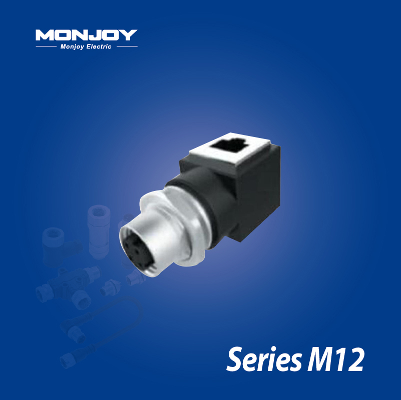 M12*1.0，D標準，孔-RJ45 轉換適配器