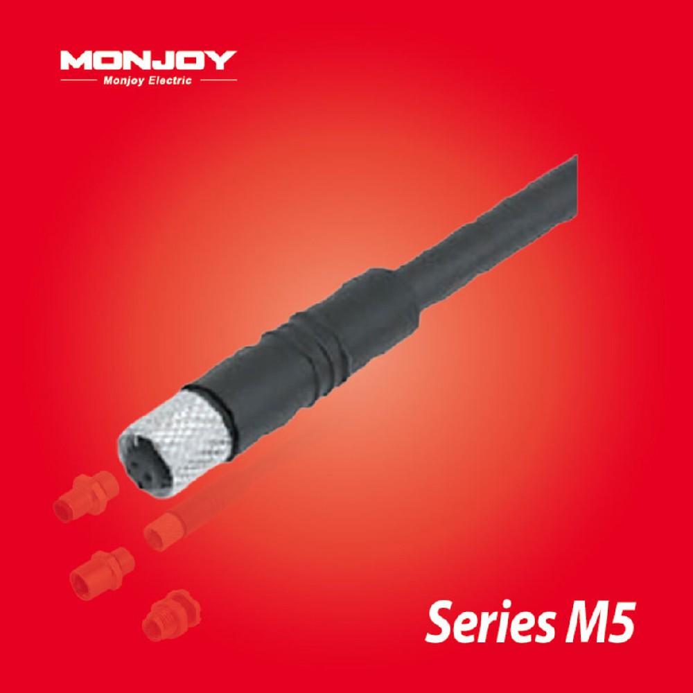 M5*0.5，直式，孔，澆鑄電纜連接器