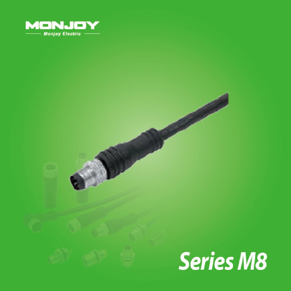 M8*1.0，直式，針，澆鑄電纜連接器
