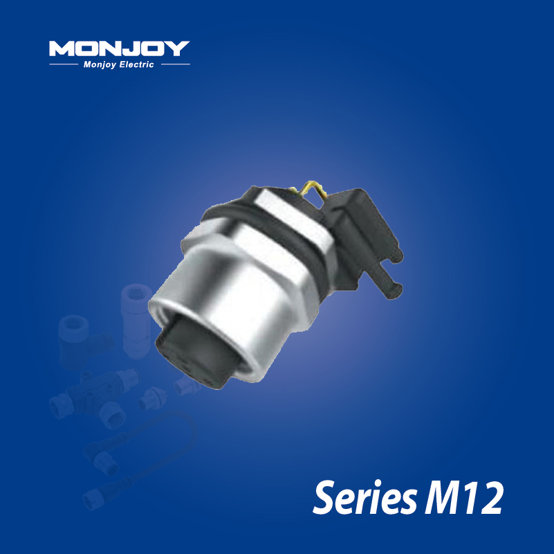 M12*1.0，A標準，彎式，孔， 浸焊，板前，底座