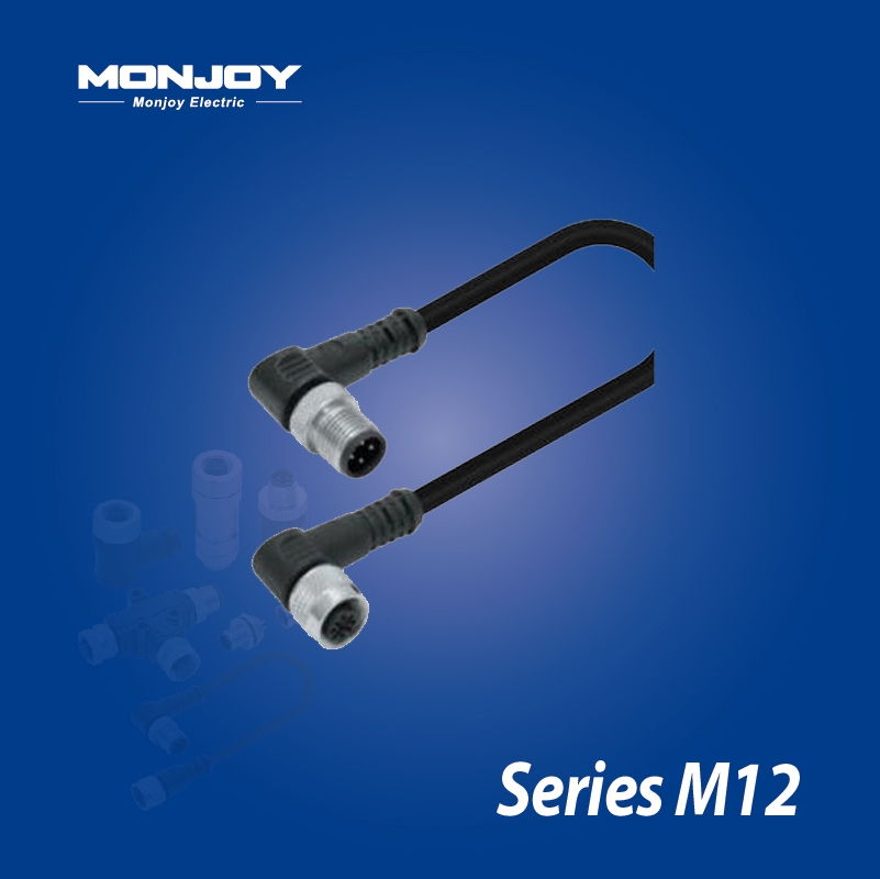 M12*1.0，A標(biāo)準(zhǔn)，彎式，針- M12*1.0，A標(biāo)準(zhǔn)，彎式，孔 澆鑄電纜連接器
