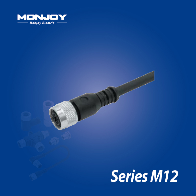 M12*1.0，A標(biāo)準(zhǔn)，直式，母， 澆鑄電纜連接器