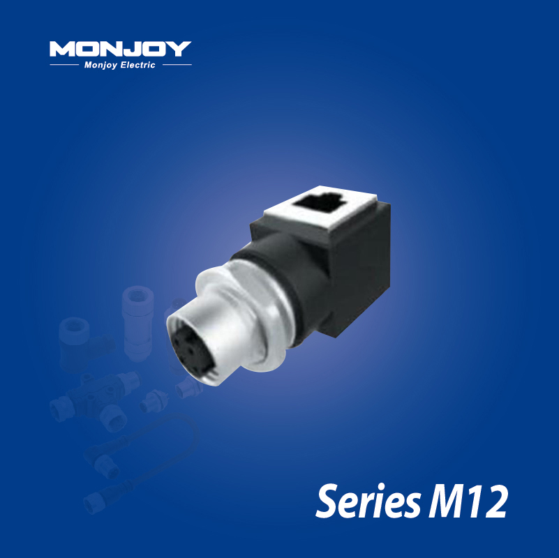 M12*1.0，D標(biāo)準(zhǔn)，孔-RJ45 轉(zhuǎn)換適配器